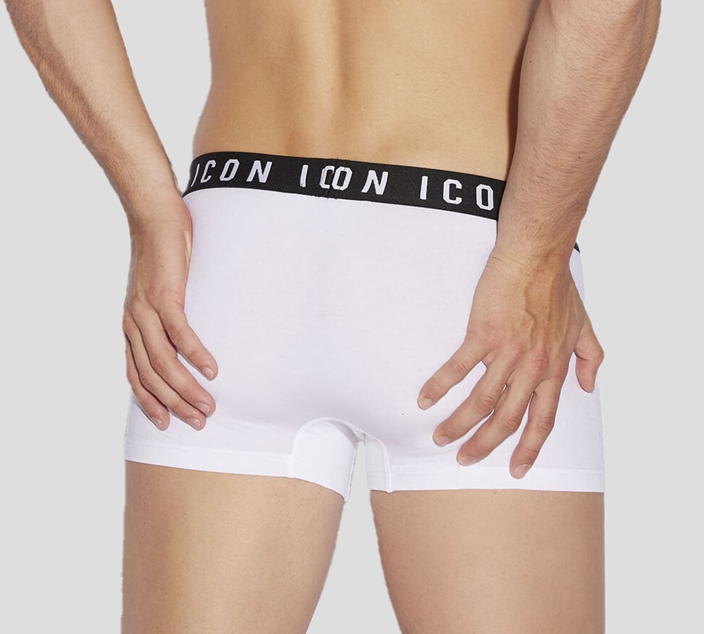Dsquared2 - BOXER CORTO ICON CON BANDA ELÁSTICA NEGRA A LA CADERA