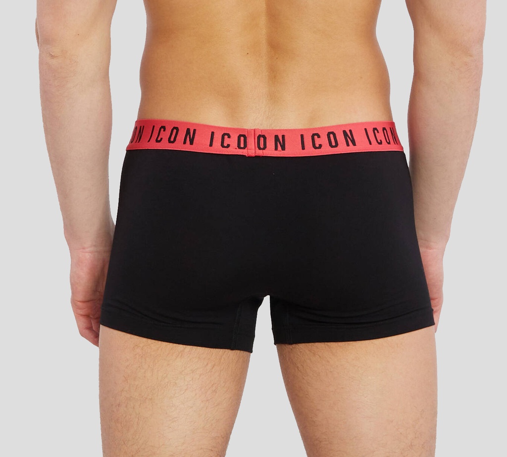 Dsquared2 - BOXER CORTO ICON CON BANDA ELÁSTICA CORAL A LA CADERA