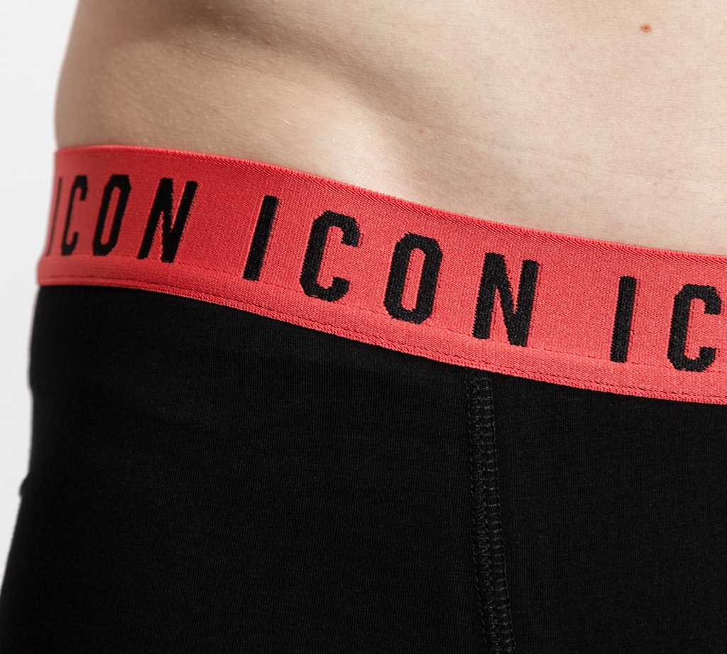 Dsquared2 - BOXER CORTO ICON CON BANDA ELÁSTICA CORAL A LA CADERA