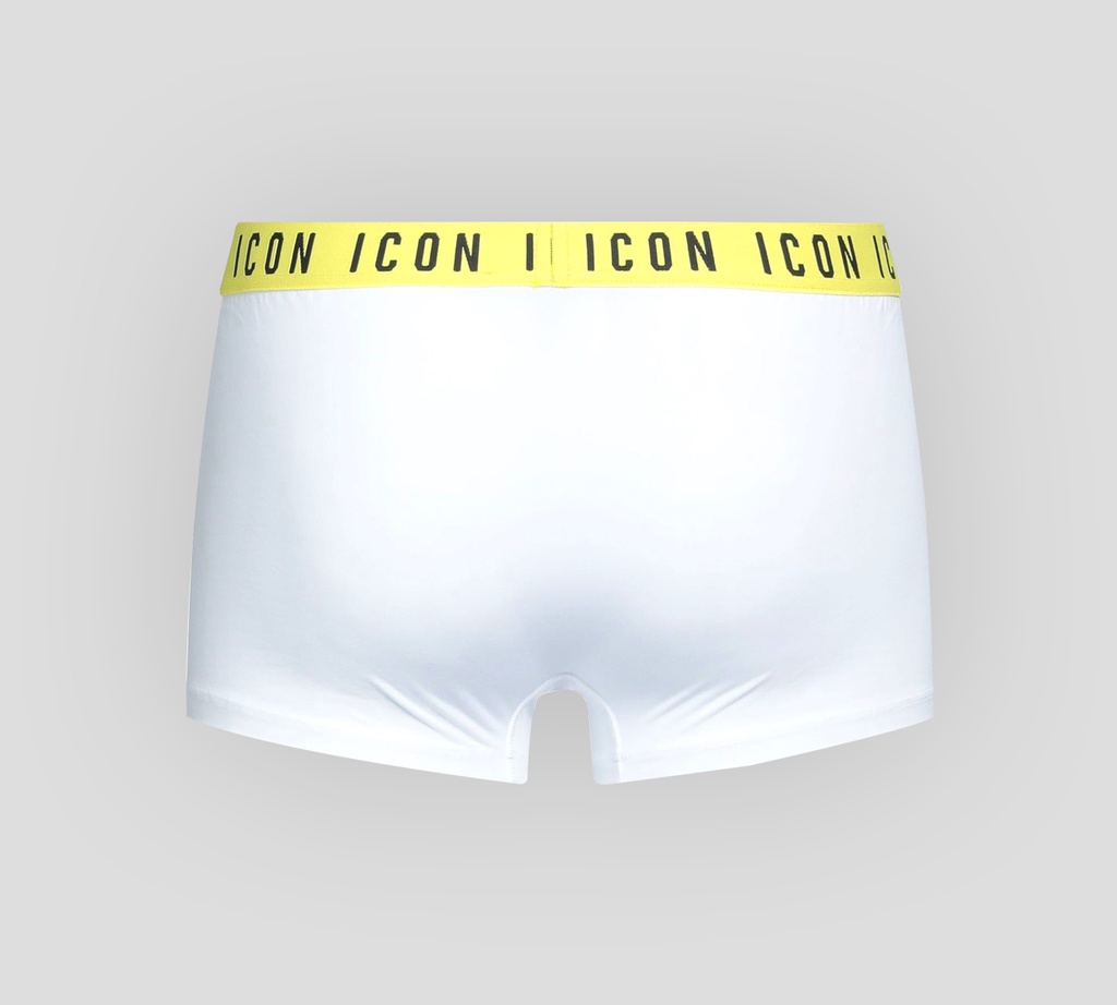 Dsquared2 - BOXER CORTO, BLANCO CON AMARILLO