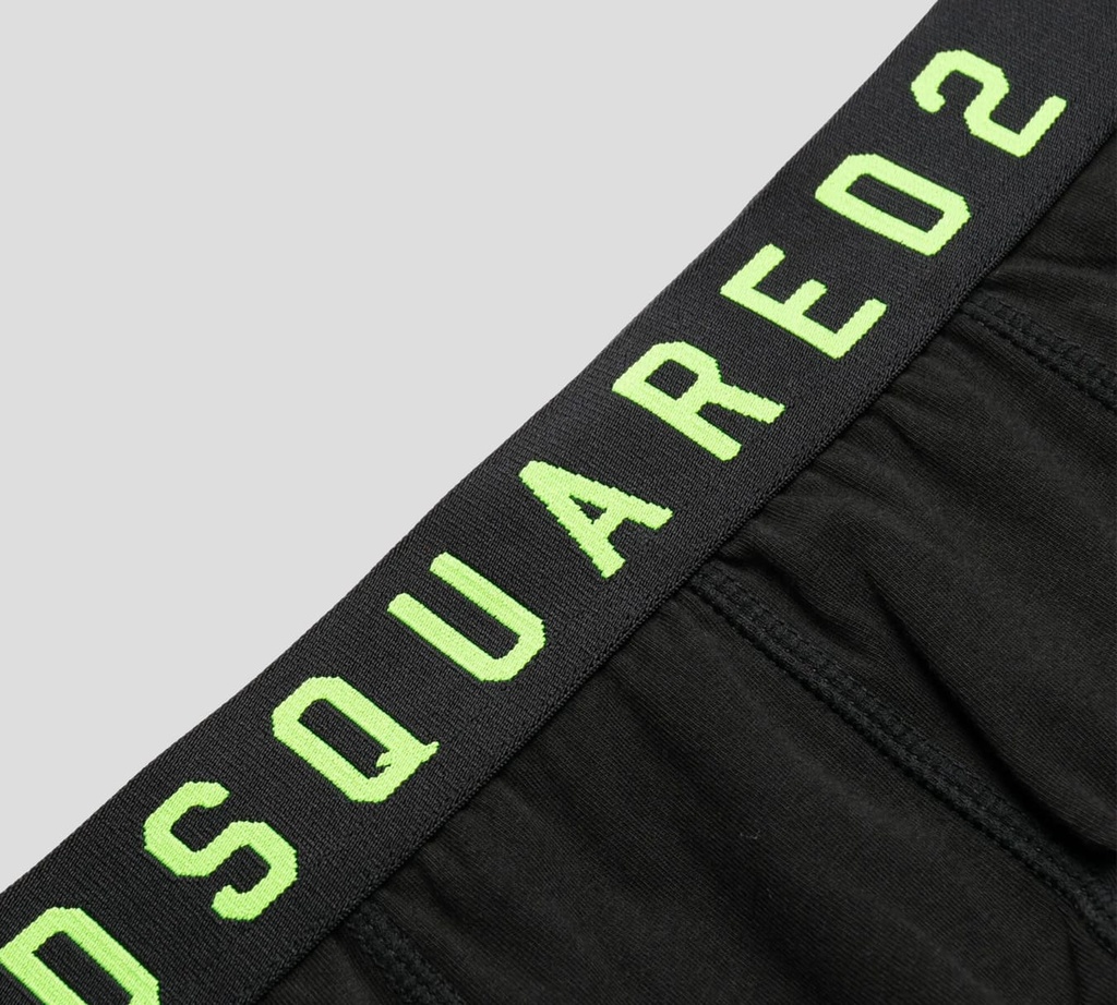 Dsquared2 - BOXER CORTO UNICOLOR CON LOGO NEÓN