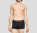 Dsquared2 - BOXER CORTO NEGRO, LETRAS NARANJA
