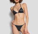 Dsquared2 - TOP DE TRAJE DE BAÑO ESTILO TRIANGULO, NEGRO CON HILO BLANCO