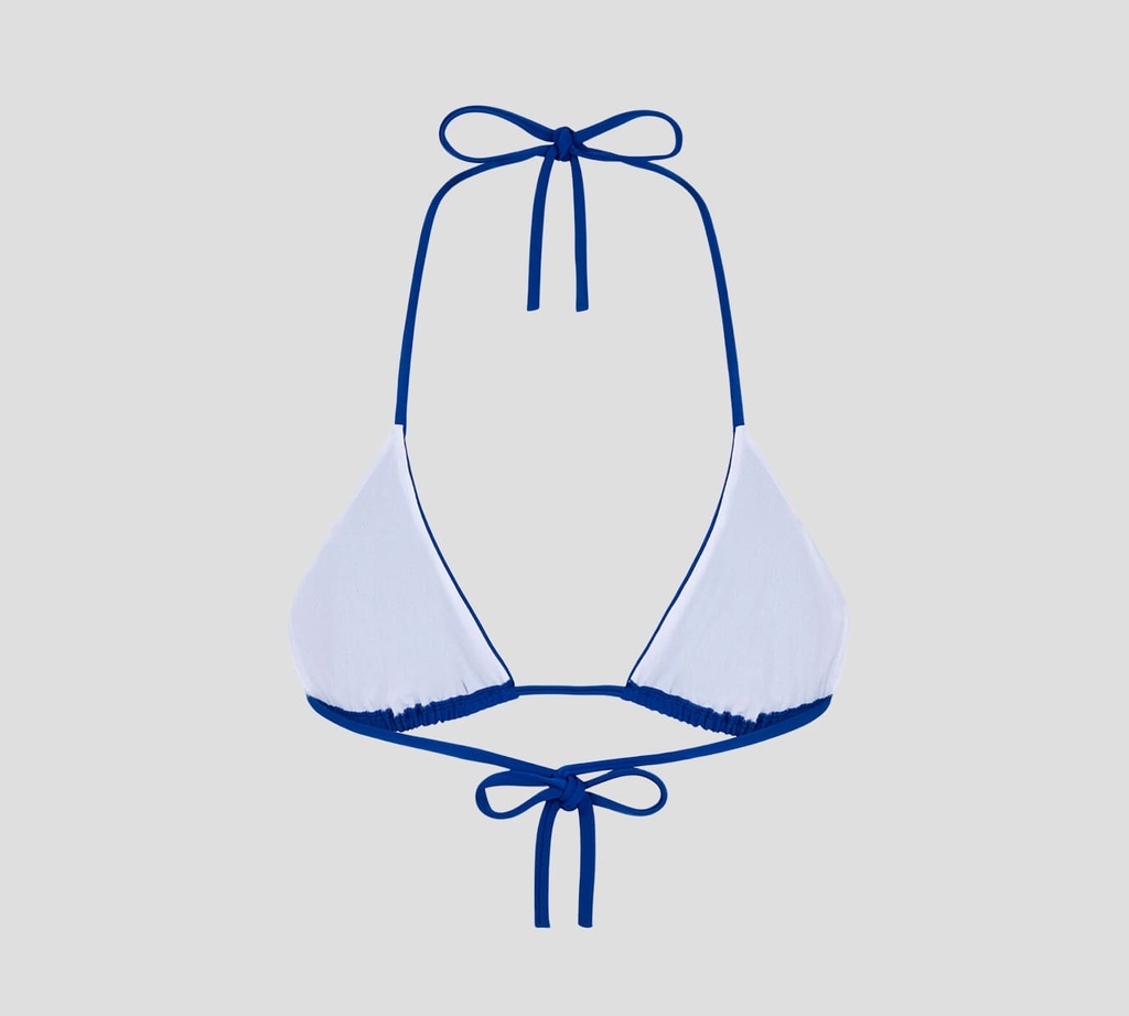 Dsquared2 - TOP DE TRAJE DE BAÑO ESTILO TRIANGULO, AZUL MARINO
