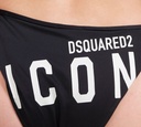 Dsquared2 - BIKINI DE TRAJE DE BAÑO NEGRO CON LETRAS BLANCAS