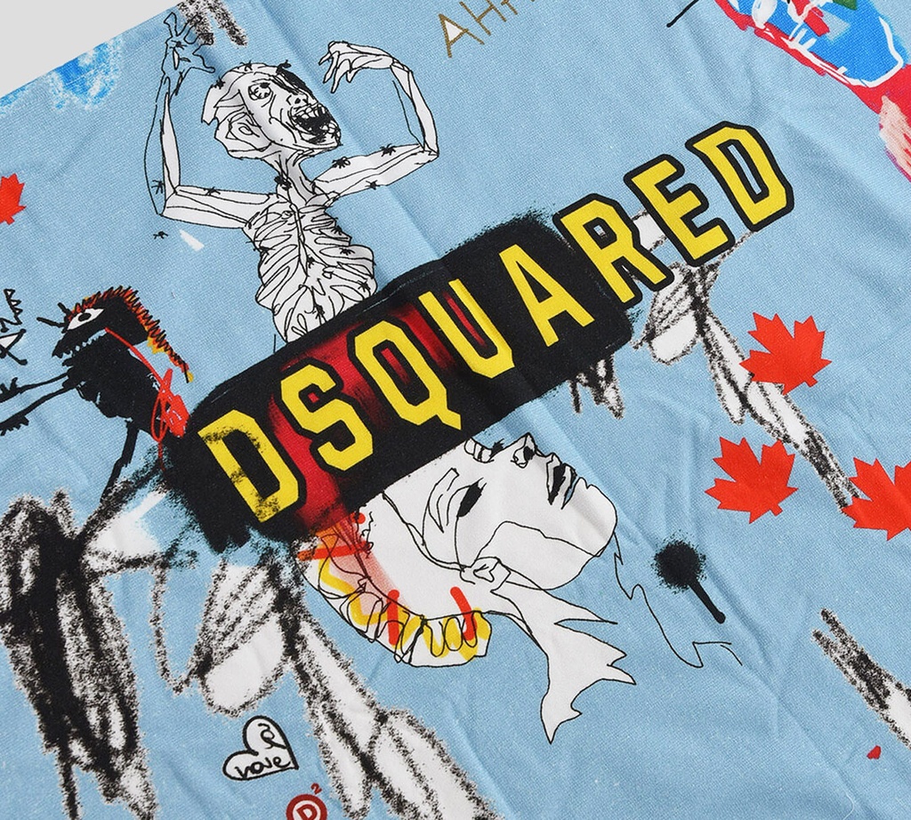 Dsquared2 - TOALLA ESTAMPADA CON ILUSTRACIONES VARIAS