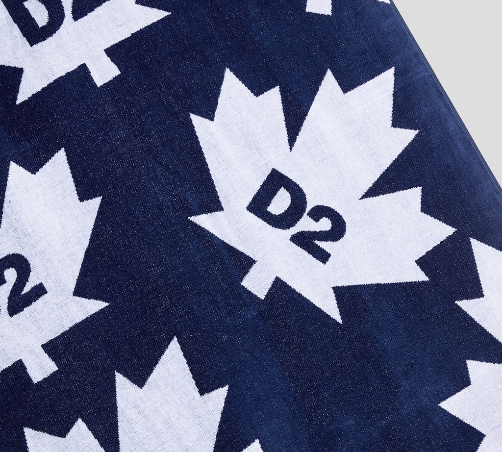Dsquared2 TOALLA CON ESTAMPADO DE HOJA MAPLE