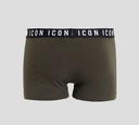 Dsquared2 - BOXER CORTO VERDE, CON LETRAS ICON