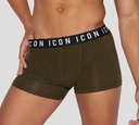 Dsquared2 - BOXER CORTO VERDE, CON LETRAS ICON