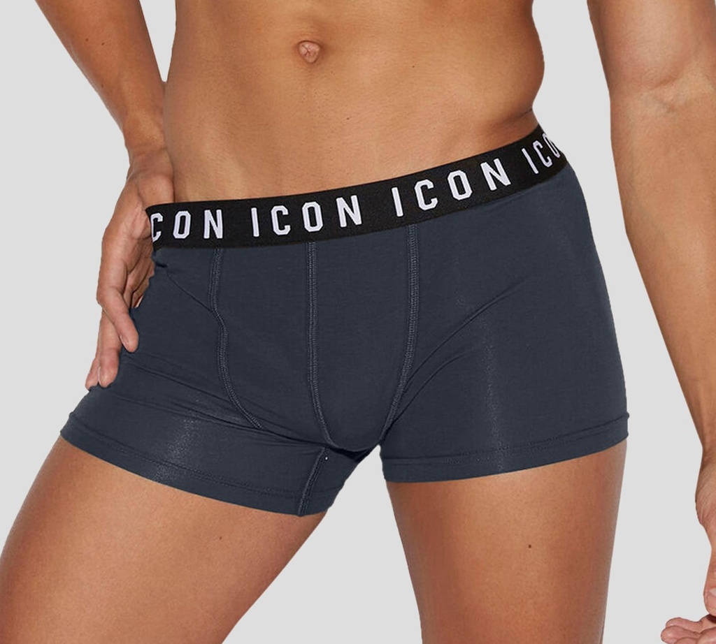 Dsquared2 - BOXER CORTO GRIS, LETRAS ICON