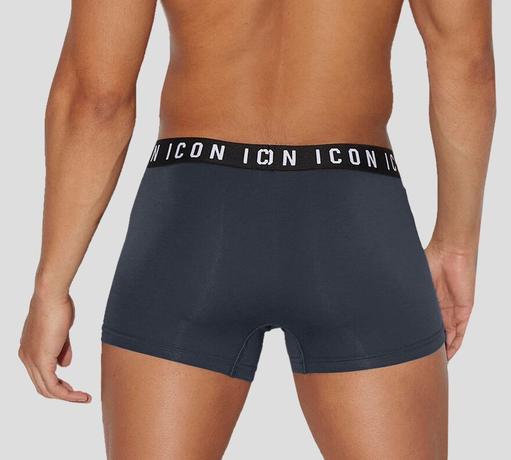 Dsquared2 - BOXER CORTO GRIS, LETRAS ICON