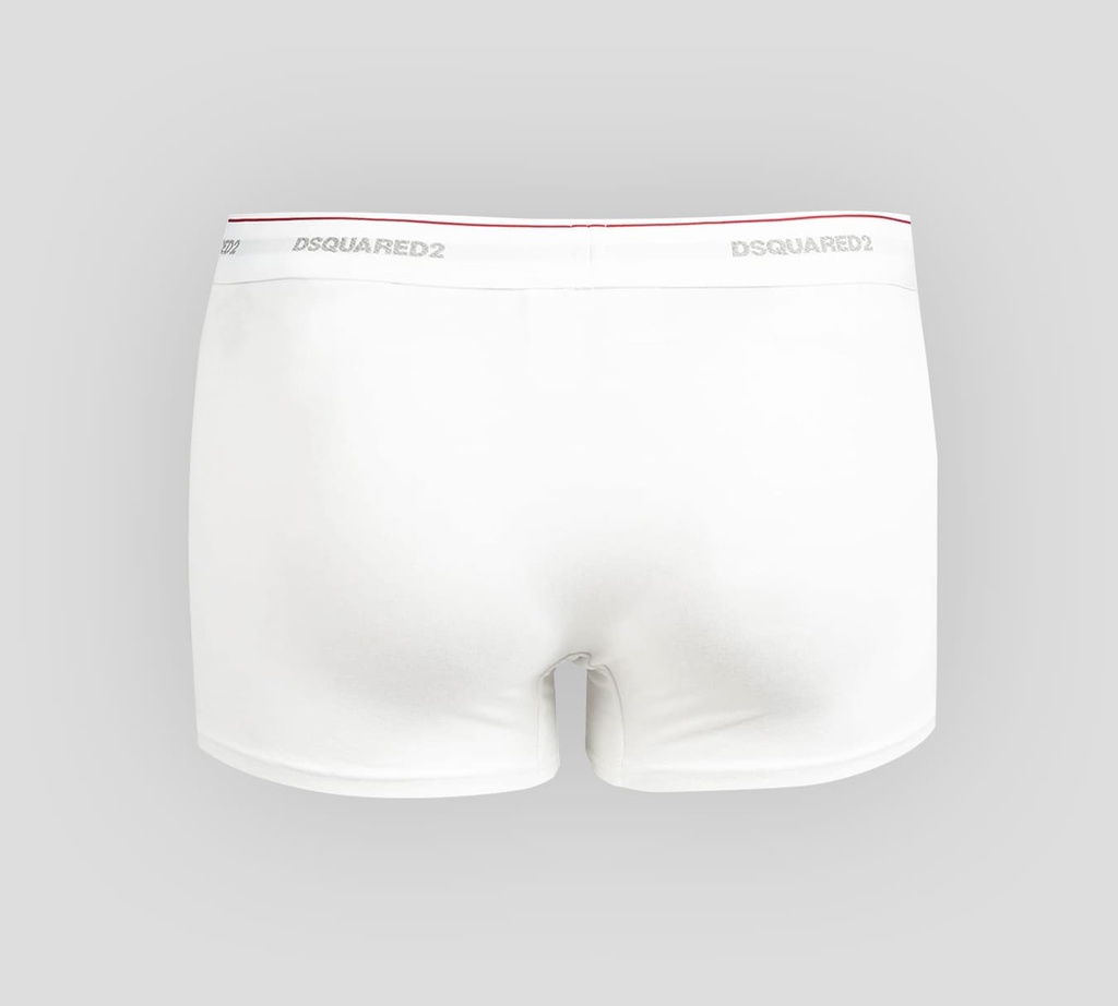 Dsquared2 - TRIO DE BOXERS CORTOS BLANCOS
