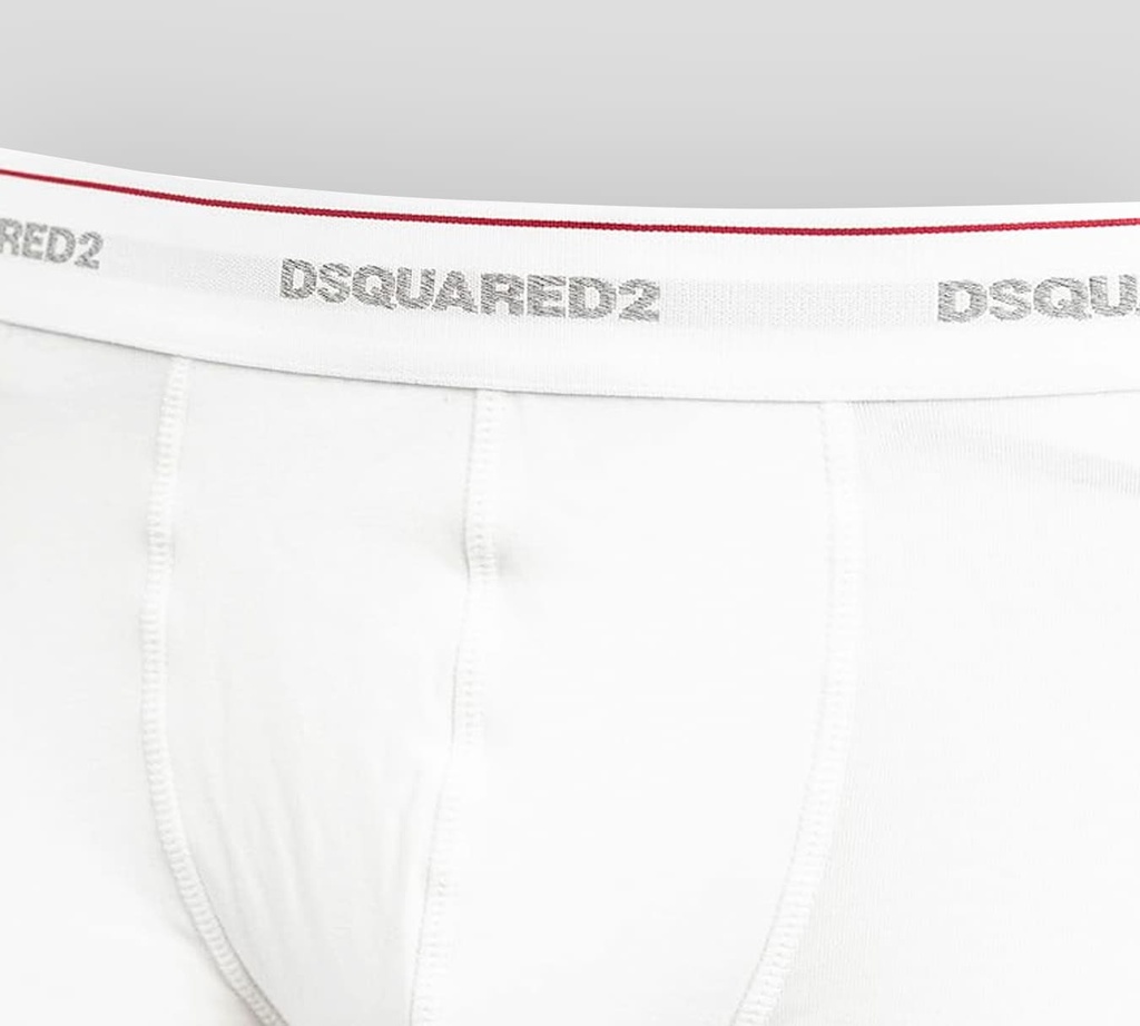 Dsquared2 - TRIO DE BOXERS CORTOS BLANCOS