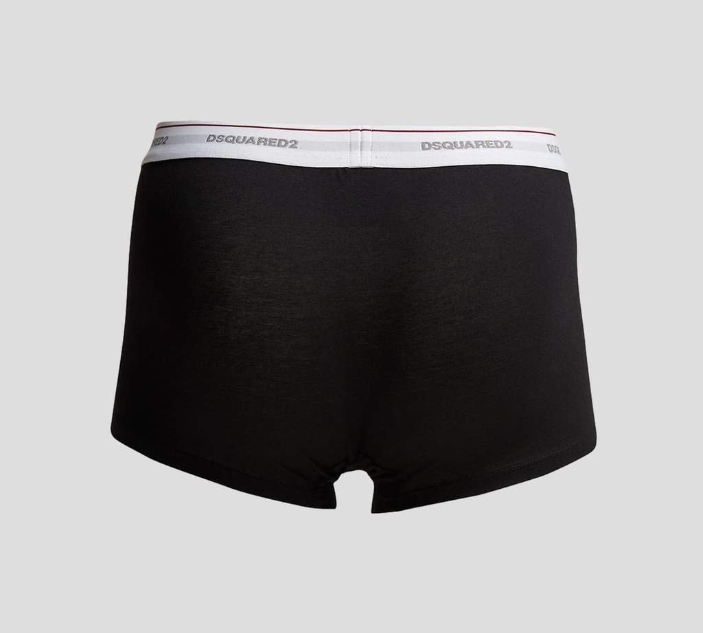 Dsquared2 - TRIO DE BOXERS CORTOS, NEGROS
