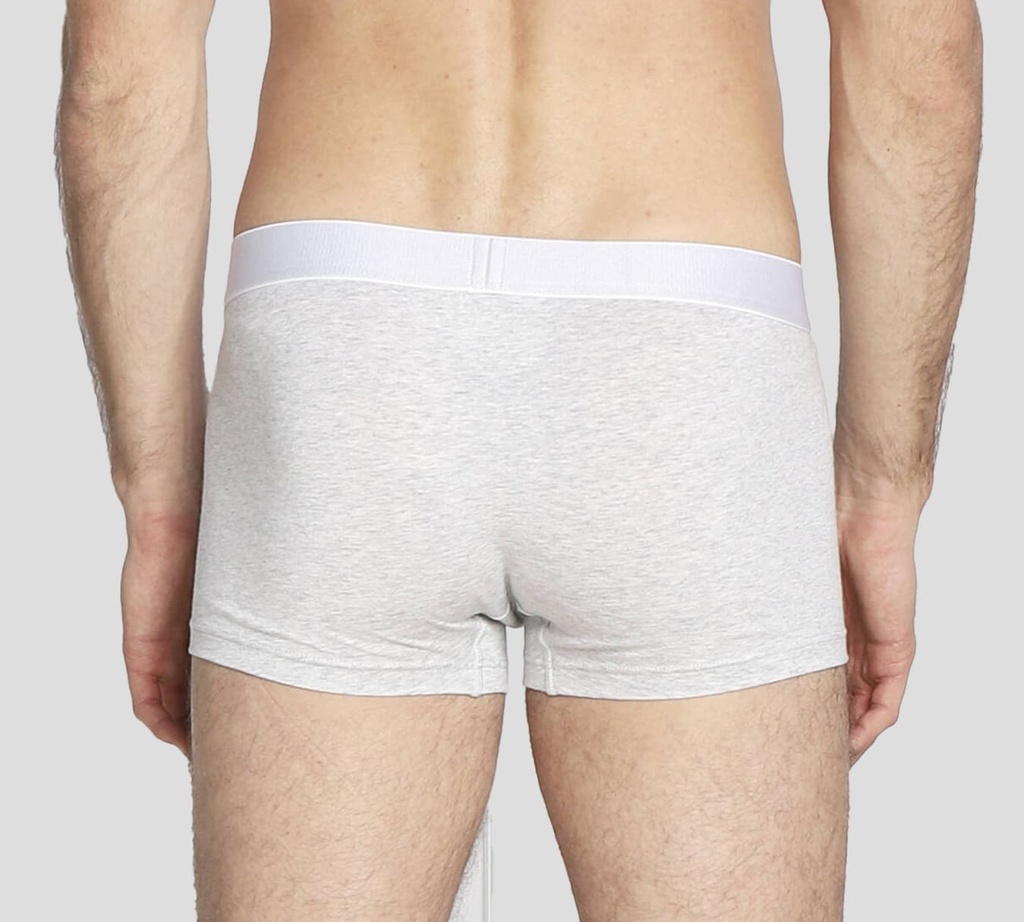 Dsquared2 - BOXER CORTO GRIS CON INICIALES DE MARCA