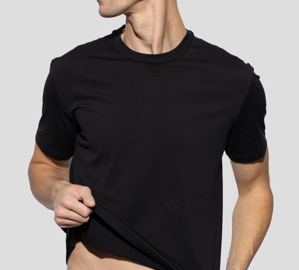 Dsquared2 - TRI PACK DE FRANELAS CUELLO REDONDO EN COLOR NEGRO, BLANCO Y GRIS