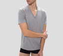 Dsquared2 - TRIO DE FRANELAS CUELLO V, NEGRO, BLANCO Y GRIS