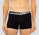 Dsquared2 - DUO DE BOXERS CORTOS, NEGROS