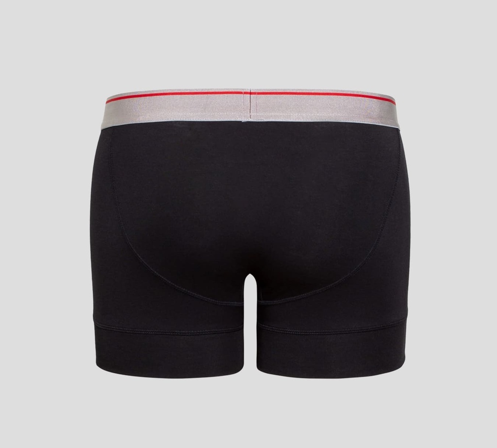 Dsquared2 - DUO DE BOXERS CORTOS, NEGROS CON LETRAS ROJAS
