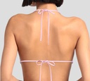 Dsquared2 - TOP DE BIKINI ROSADO ESTILO TRIANGULO, ESTAMPADO DEAN & DAN