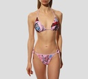 Dsquared2 - TOP DE BIKINI ROSADO ESTILO TRIANGULO, ESTAMPADO DEAN & DAN