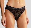 Dsquared2 - PANTY CON ENCAJE NEGRO