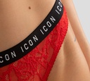 Dsquared2 - PANTY CON ENCAJE ROJO