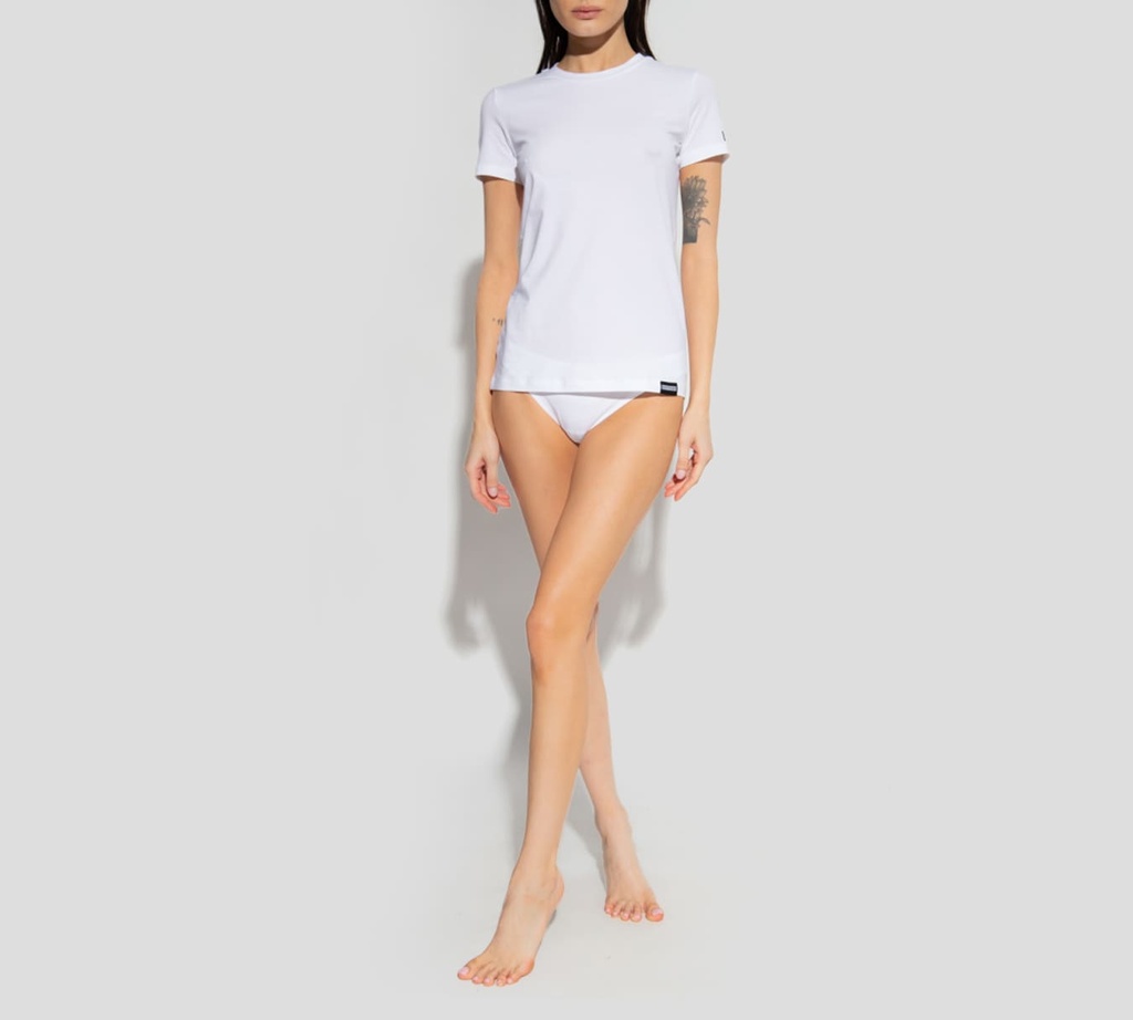 Dsquared2 - FRANELA CUELLO REDONDO BLANCA 110
