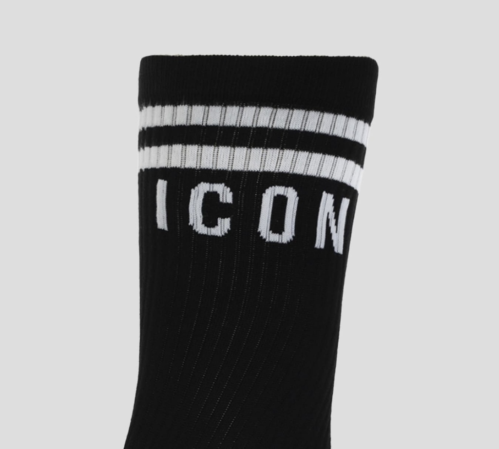 Dsquared2 - MEDIAS NEGRAS CON ICON BLANCO