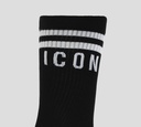 Dsquared2 - MEDIAS NEGRAS CON ICON BLANCO
