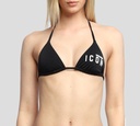 Dsquared2 - TOP DE BIKINI TRIANGULAR CON ESTAMPADO ICON