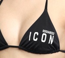 Dsquared2 - TOP DE BIKINI TRIANGULAR CON ESTAMPADO ICON