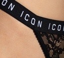 Dsquared2 - PANTY HILO ICON DE ENCAJE NEGRO