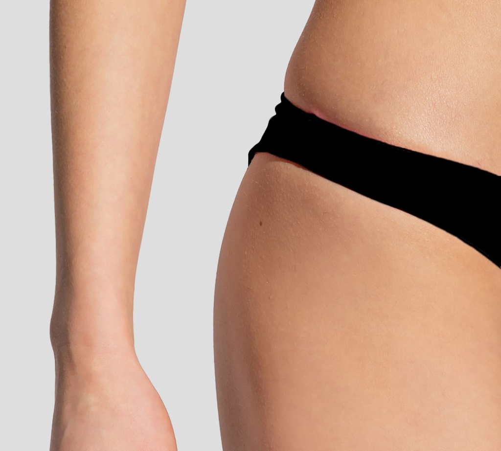 Dsquared2 - PANTY DE TRAJE DE BAÑO NEGRA CON LETRAS MULTICOLOR
