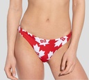 Dsquared2 - PANTY DE TRAJE DE BAÑO ROJO CON LOGO MAPLE D2
