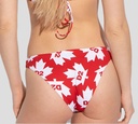 Dsquared2 - PANTY DE TRAJE DE BAÑO ROJO CON LOGO MAPLE D2