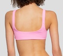 Dsquared2 - TOP DE TRAJE DE BAÑO ROSADO CON LETRAS MULTICOLOR