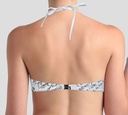 Dsquared2 - TOP DE TRAJE DE BAÑO BLANCO CON ESTAMPADO DE LETRAS