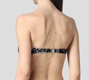 Dsquared2 - TOP DE TRAJE DE BAÑO NEGRO CON ESTAMPADO DE LETRAS