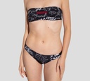 Dsquared2 - TOP DE TRAJE DE BAÑO NEGRO CON ESTAMPADO DE LETRAS