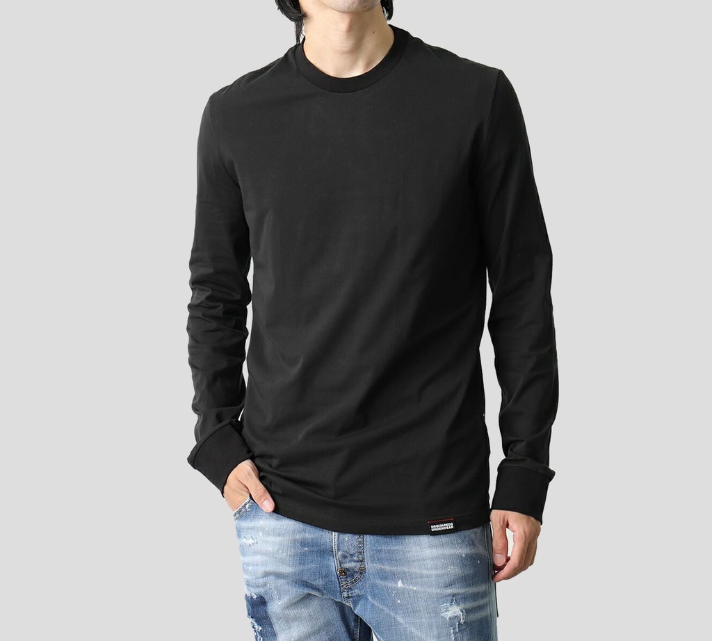 Dsquared2 - FRANELA MANGA LARGA NEGRA