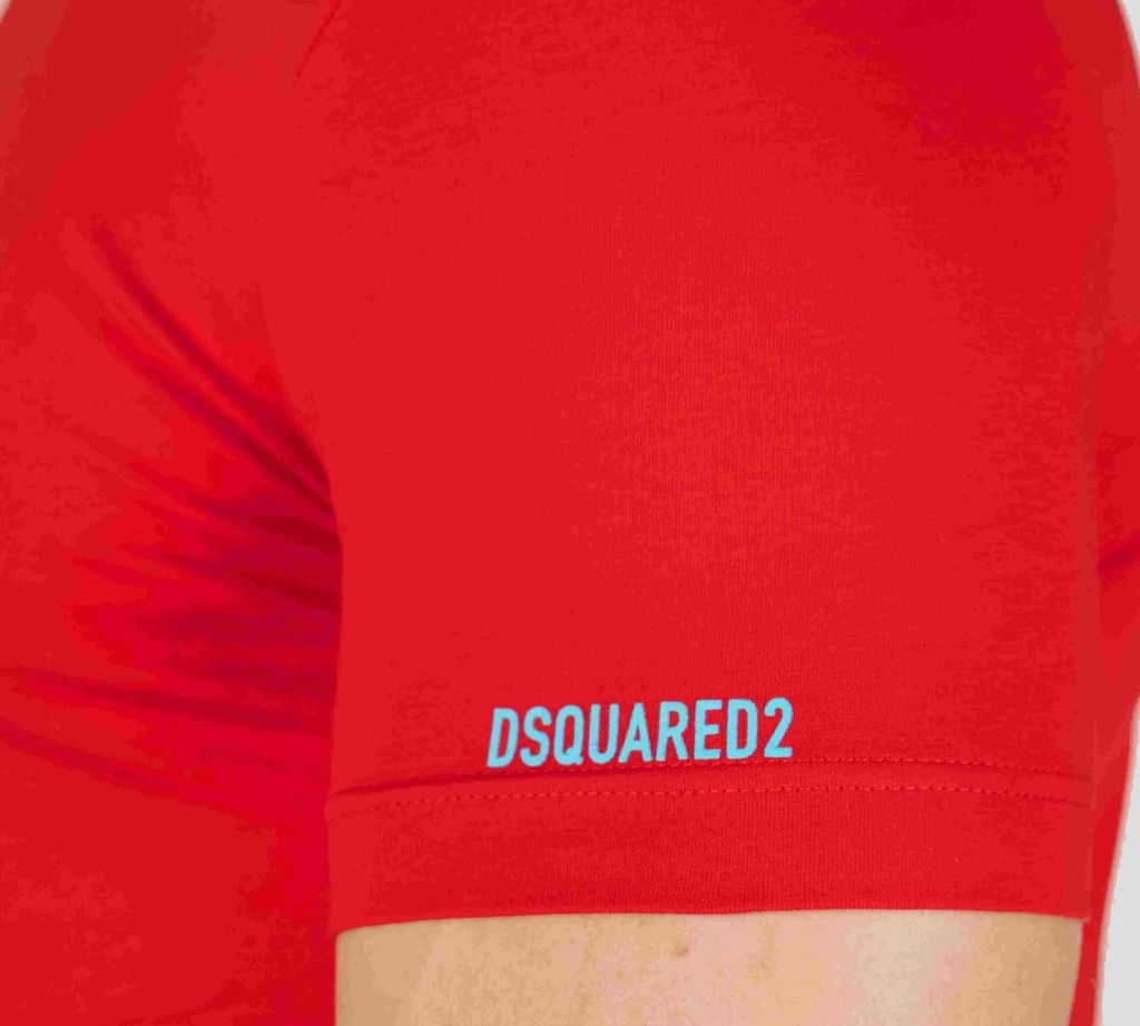 Dsquared2 - FRANELA CUELLO REDONDO, ROJA