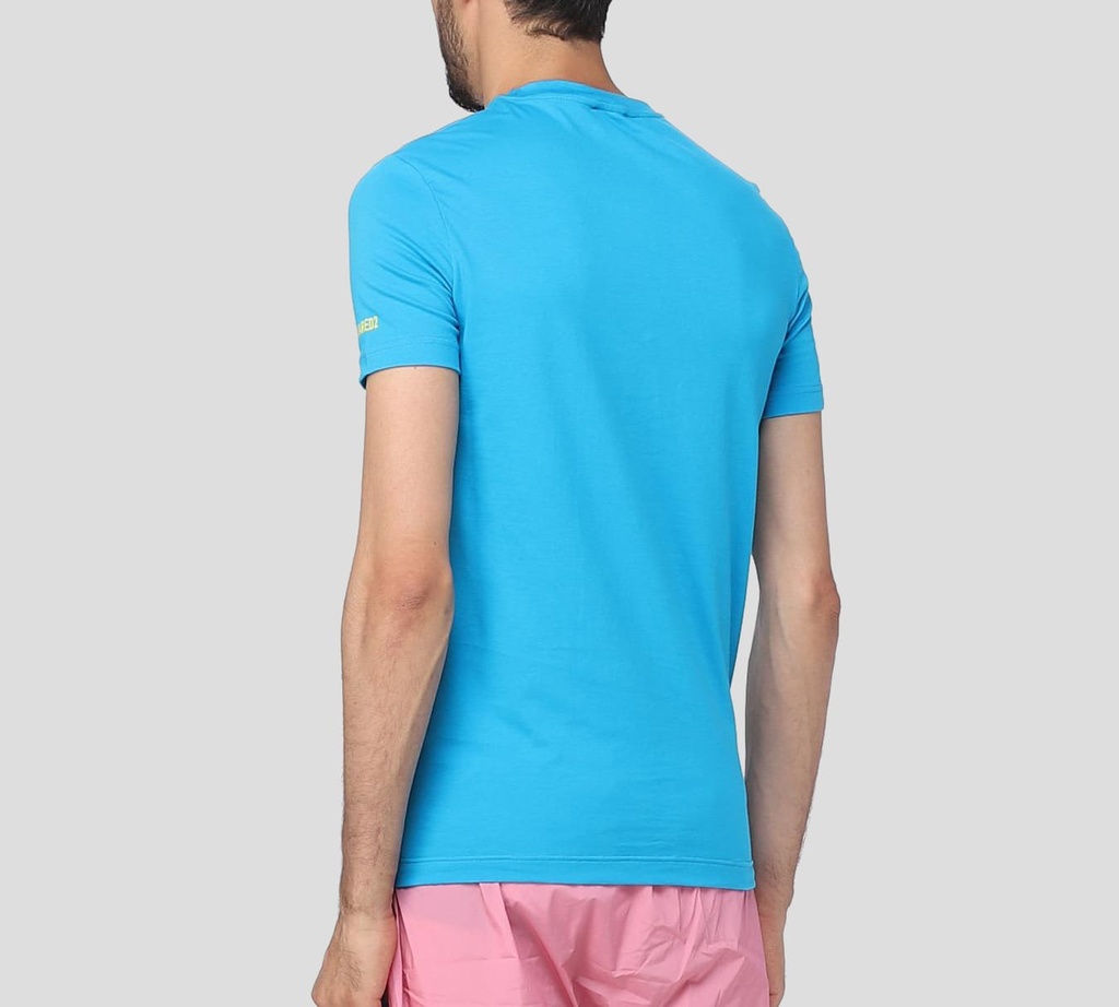Dsquared2 - FRANELA CUELLO REDONDO AZUL