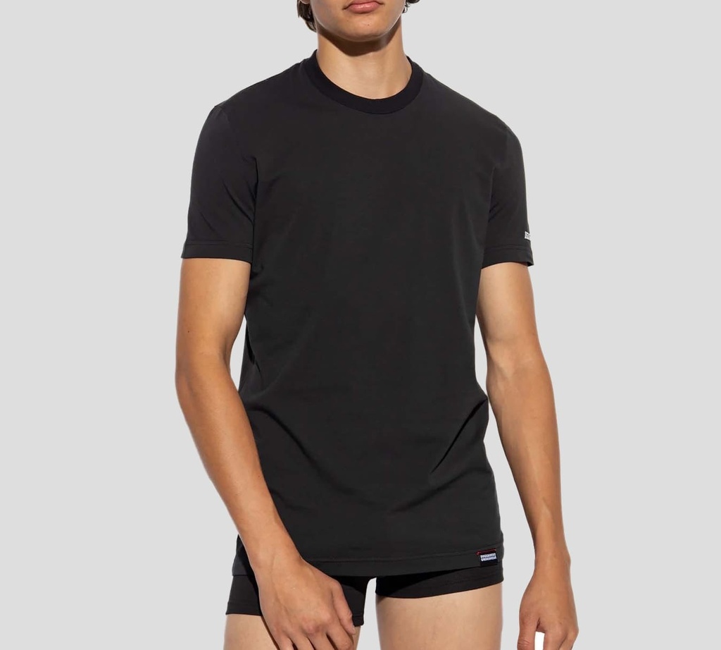 Dsquared2 - FRANELA CUELLO REDONDO NEGRA 010