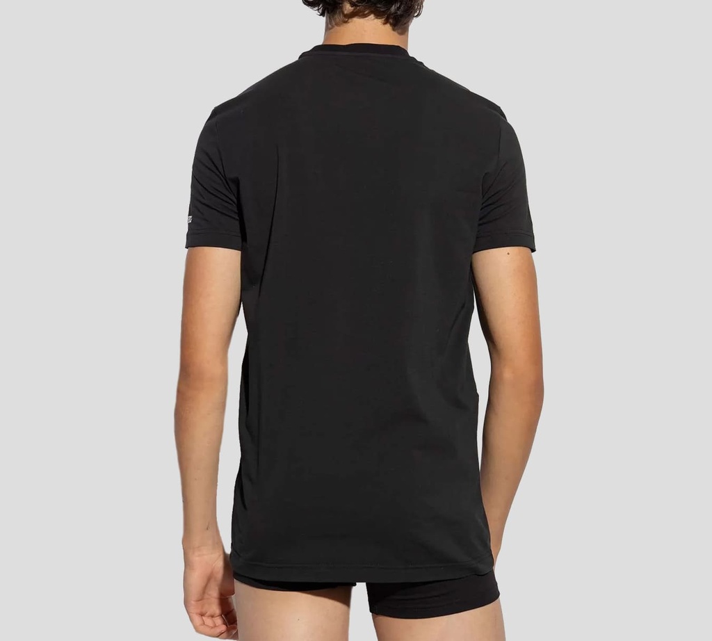 Dsquared2 - FRANELA CUELLO REDONDO NEGRA 010