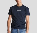 Dsquared2 - FRANELA AZUL OSCURO CON DSQUARED2 BLANCO
