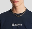Dsquared2 - FRANELA AZUL OSCURO CON DSQUARED2 BLANCO
