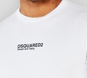 Dsquared2 - FRANELA BLANCA CON DSQUARED2 NEGRO