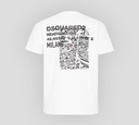 Dsquared2 - FRANELA BLANCA CON LETRAS NEGRAS