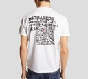 Dsquared2 - FRANELA BLANCA CON LETRAS NEGRAS
